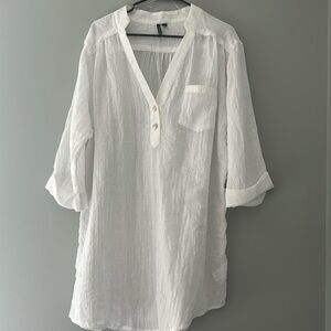Portacruz women’s white swim cover up